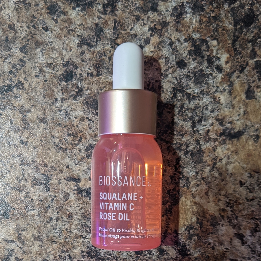 Biossance Squalane + Vitamin C Rose Oil Travel Size